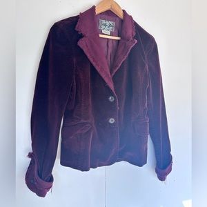 Indigo Palms Tommy Bahama blazer ladies Size Medium Red velvet